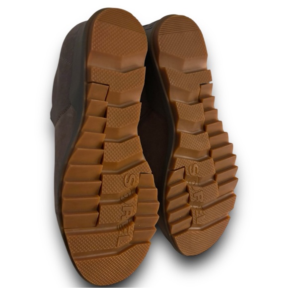 Sorel Evie Pull-On Wedge Bootie 8.5 Quarry Gum 2 Suede Leather NL3816-053 - Picture 9 of 9